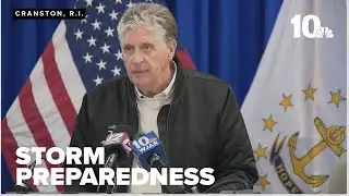 Gov. Dan McKee speaks on Rhode Island