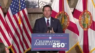 Gov. DeSantis holds press conference in Vero Beach