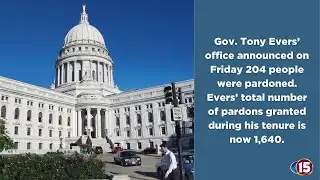 Gov. Evers issues 204 pardons, bringing total to 1,600+
