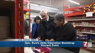 Gov. Evers visits Stevens Point organization