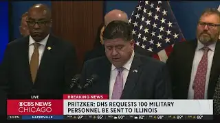 Gov. JB Pritzker says DHS has requested 100 troops to Illinois to protect ICE: Full speech