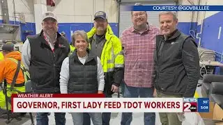 Gov. Lee, First Lady feed TDOT workers