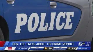 Gov. Lee talks about TBI crime report