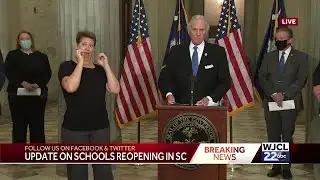 Gov. McMaster announces school reopening plans