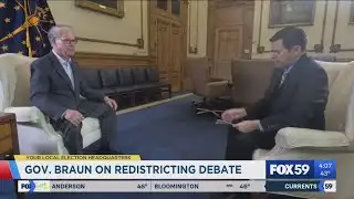 Gov. Mike Braun responds to latest news on redistricting