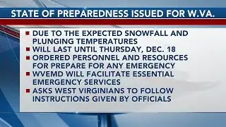 Gov. Patrick Morrisey issues State of Preparedness for West Virginia