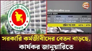 ভোটের আগেই সরকারি কর্মজীবীদের বেতন বাড়ছে প্রায় দ্বিগুণ | Government Job Pay Scale | Channel 24