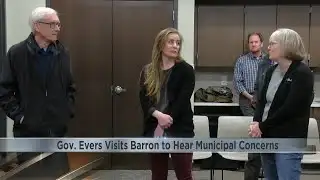 Governor Evers visits Barron to hear local government concerns