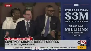Governor Shapiro delivers budget address