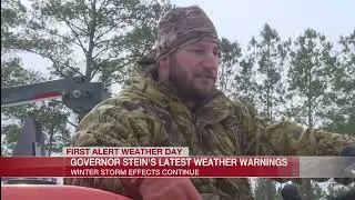 Governor Stein discusses efforts to clear roads