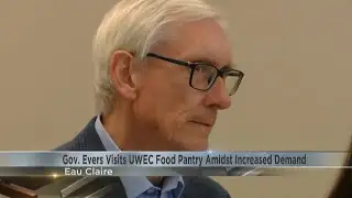 Governor Tony Evers visits UW-Eau Claire food pantry amidst increased demand