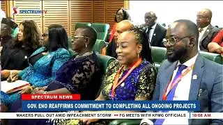 GOVERNOR UMO ENO REAFFIRMS COMMITMENT TO COMPLETING ALL ONGOING PROJECTS BEFORE END OF FIRST TENURE