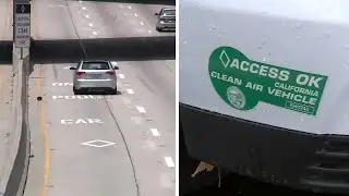 Grace period for using California carpool lanes ends for Clean Air Decal drivers