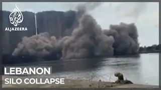 Grain silos at Beirut port partially collapse two years after blasts