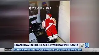 Grand Haven police seek two who swiped Santa