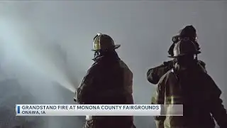 Grandstand Fire At Monona County Fairgrounds