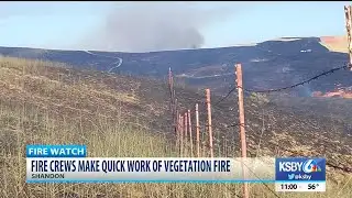 Grass fire breaks out near Shandon