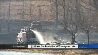 Grass Fire Rekindles at Wehrspann Lake