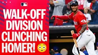 GREATEST DIVISION COMEBACK EVER! 😱 Guardians WIN AL Central after Brayan Rocchio WALK-OFF HOMER! 😳