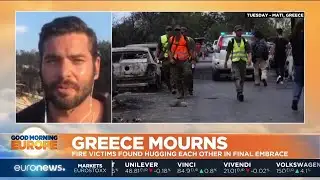 Greece Mourns: fire victims found hugging each other in final embrace