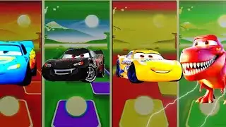 Green McQueen🆚Evil Earer🆚Cruz ramirez🆚McQueen dinosaur#mcqueeneater#coffindance