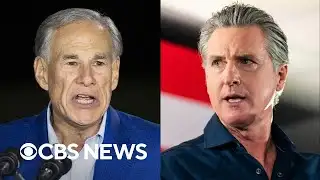 Greg Abbott, Gavin Newsom hold rallies in Texas 1 day apart