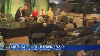 Gresham city council, residents talk homelessness