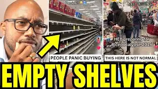 Grocery Store Shelves Are EMPTY After People PANIC From Winter Storm