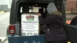 Group collects donations for annual food drive.
