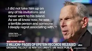Growing fallout from Epstein document release