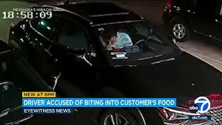 Grubhub driver eats customer