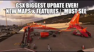 GSX’s Biggest Update EVER — Amazing New Map, Pushback Tools & Cleaning Crew!