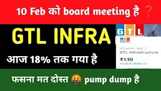 GTL Infrastructure Share 2026 😱 | Upper Circuit Ya Upper Trap? Latest News