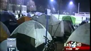 GU Students Sleep In Sub-Freezing Temps For Good Seats