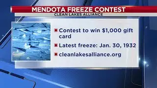Guess the date Lake Mendota will freeze over