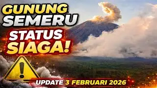 GUNUNG SEMERU ERUPSI HARI INI !! UPDATE 03 FEBRUARI 2026