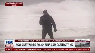 Gusty Winds And Rough Surf Slam Ocean City, Maryland