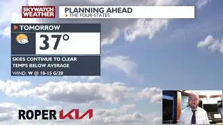 Gusty winds continue tonight and temps get seasonably cold.