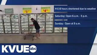 H-E-B adjusting store hours as freeze approaches