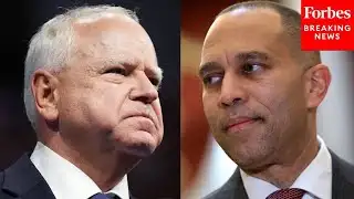 Hakeem Jeffries Asked About MN Lawmakers Drafting Impeachment Articles Against Walz Amid Scandal