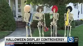 Halloween display controversy in Hamden