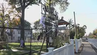Hamden haunted house refutes backlash over controversial decorations