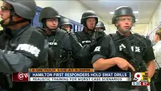 Hamilton first responders hold school shooter drill