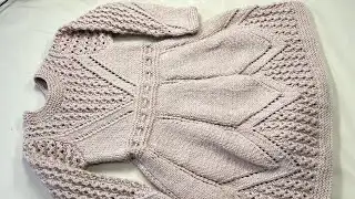 Hand Knitted Baby frock ( dress 👗) for ages one to two (1-2) years step by step tutorial