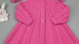 Hand Knitted Woollen Baby Frocks Design