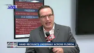 Hand recounts underway across Florida