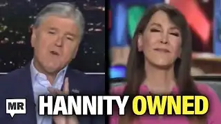 Hannity PANICS After Lib Brings Up Epstein
