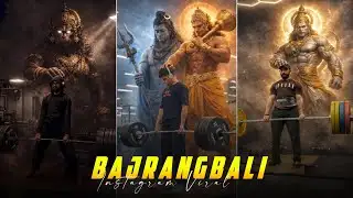 Hanumanji Viral Gym Edit Tutorial | Instagram Trending Bajrangbali Ai Photo Reel Tutorial 🔥