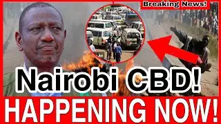 HAPPENING‼️Transport PARALYZED in Nairobi CBD. Kenyans STRANDED