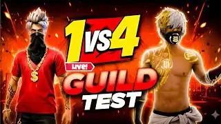 HARDEST GUILD TEST FF | FREE FIRE LIVE CUSTOM ROOM GIVEAWAY | FF LIVE TEAM CODE GIVEAWAY | FF LIVE